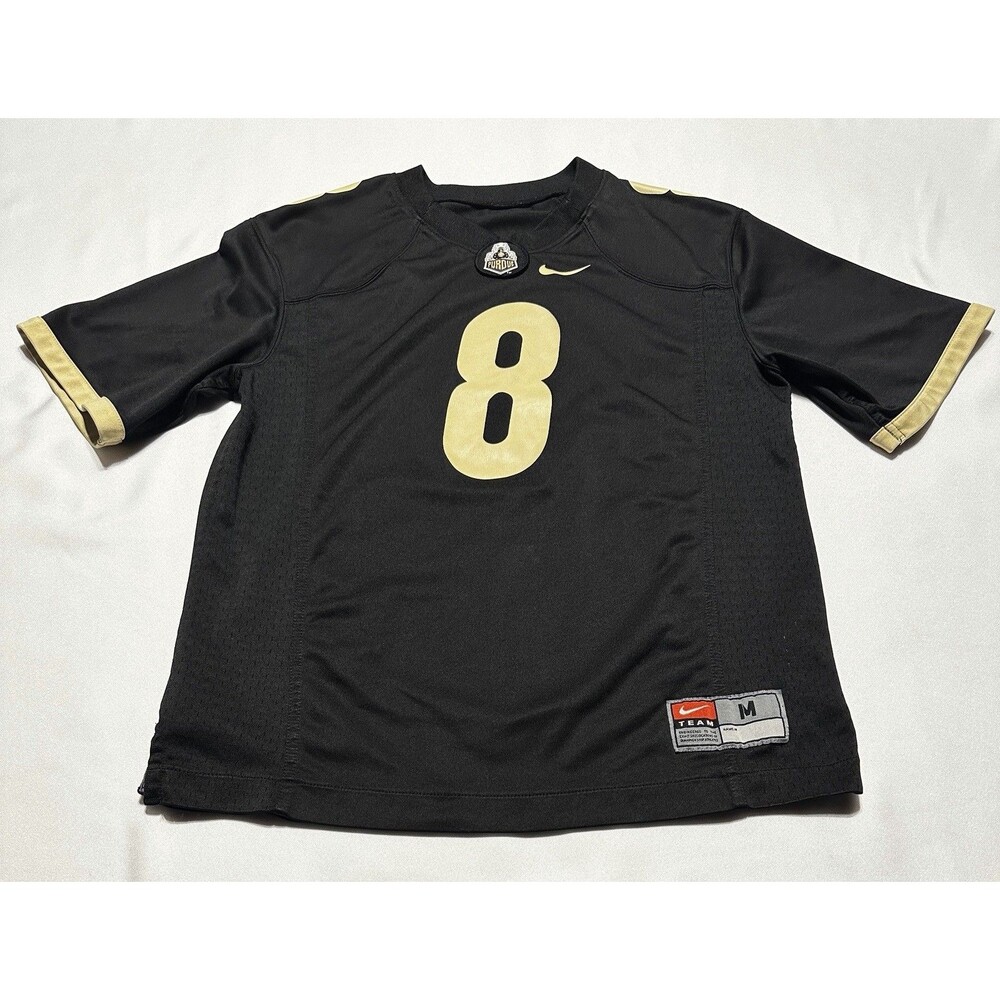Purdue Boilermakers Nike Football Jersey Kids Youth Size Medium Black #8 NCAA